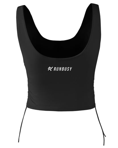 Runbusy Studio Crop Top Women's Medium-Support Padded Longline Sports Bra