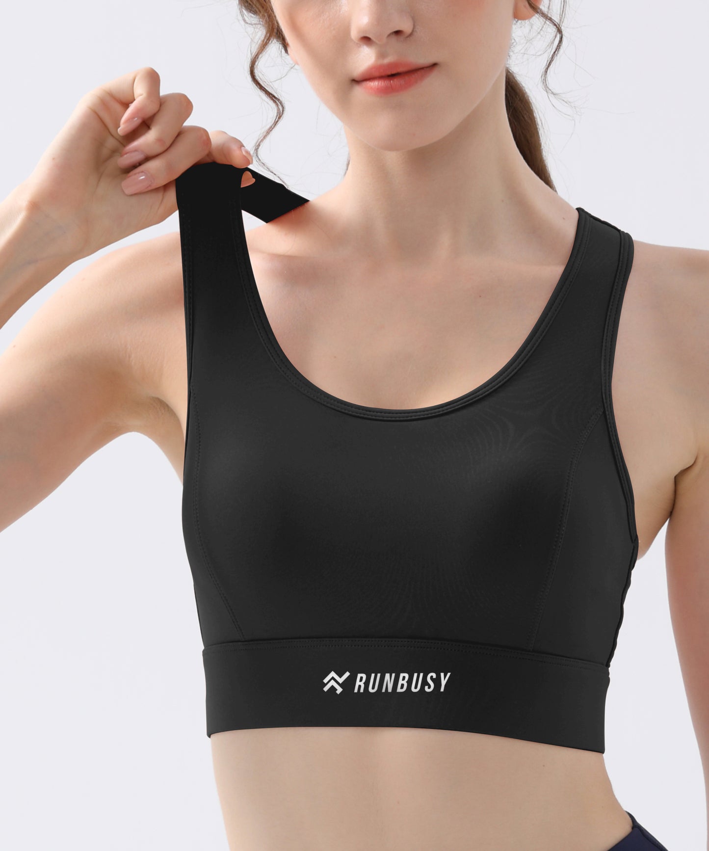 Runbusy Track Meshed Women's High-Support Padded Sports Bra