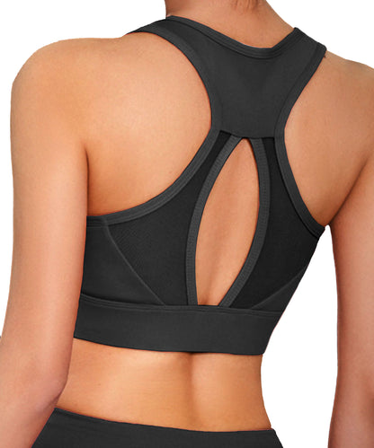 Runbusy Track Pull-On Women's High-Support Padded Sports Bra