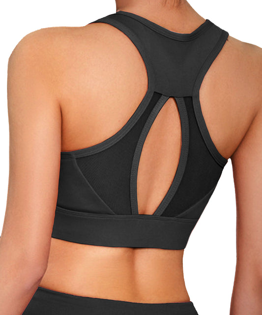 Runbusy Track Pull-On Women's High-Support Padded Sports Bra